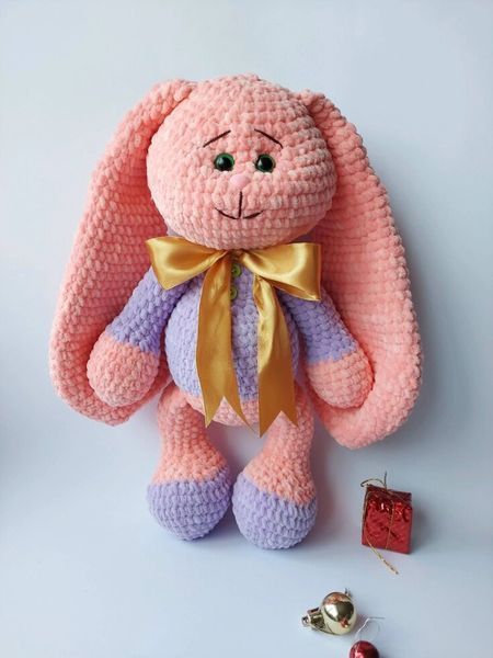 Игрушка детская мягкая, ручной работы, Зайка, 38-40 см 244 фото