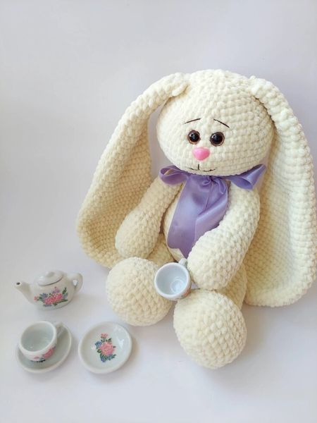 Игрушка детская мягкая, ручной работы, Зайка, 38-40 см 244 фото