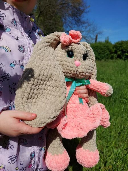 Мягкая детская игрушка, ручная работа, Зайка, 33-35 см 241 фото