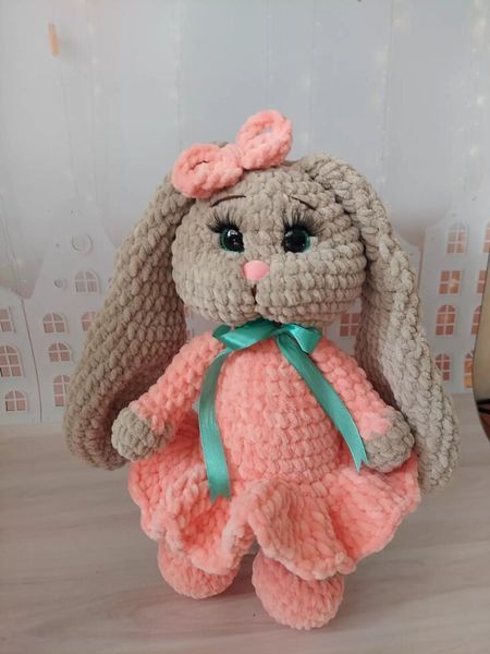 Мягкая детская игрушка, ручная работа, Зайка, 33-35 см 241 фото