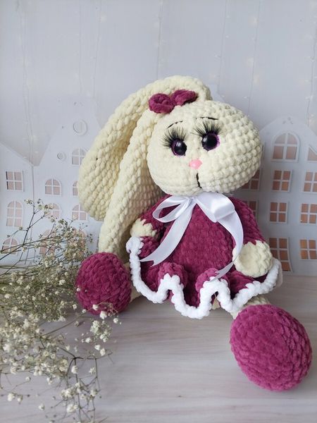 Мягкая детская игрушка, ручная работа, Зайка, 33-35 см 241 фото