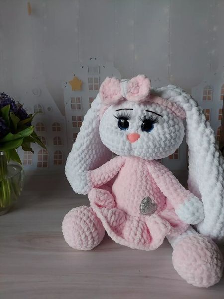 Мягкая детская игрушка, ручная работа, Зайка, 33-35 см 241 фото