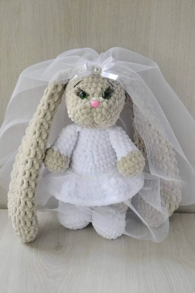 Мягкая детская игрушка, ручная работа, Зайчик, 26 см 220 фото