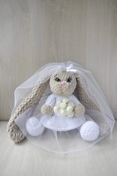 Мягкая детская игрушка, ручная работа, Зайчик, 26 см 220 фото
