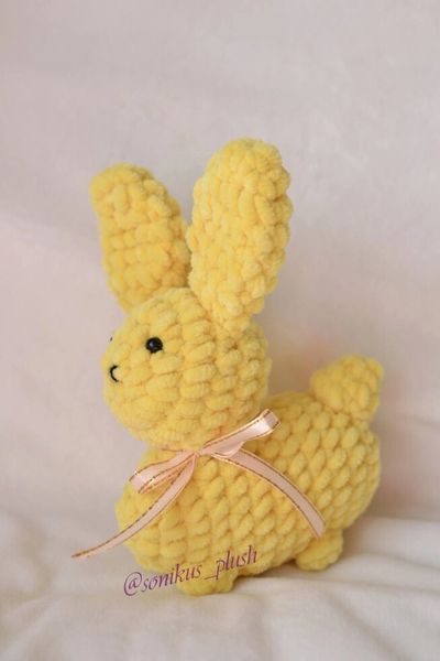 Мягкая детская игрушка, ручная работа, Пасхальный кролик, 16 см 232 фото