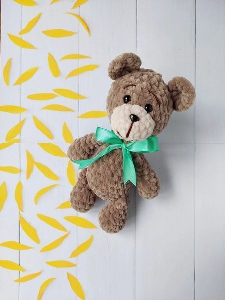 Игрушка детская мягкая, ручной работы, Мишутка, 19 см 210 фото
