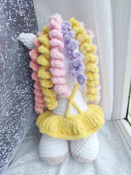 Мягкая детская игрушка, ручная работа, Единорожка, 35 см 234 фото