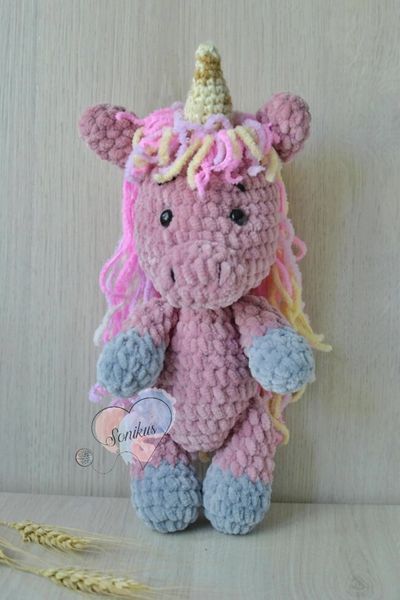 Мягкая детская игрушка, ручная работа, Единорожка, 25 см 233 фото